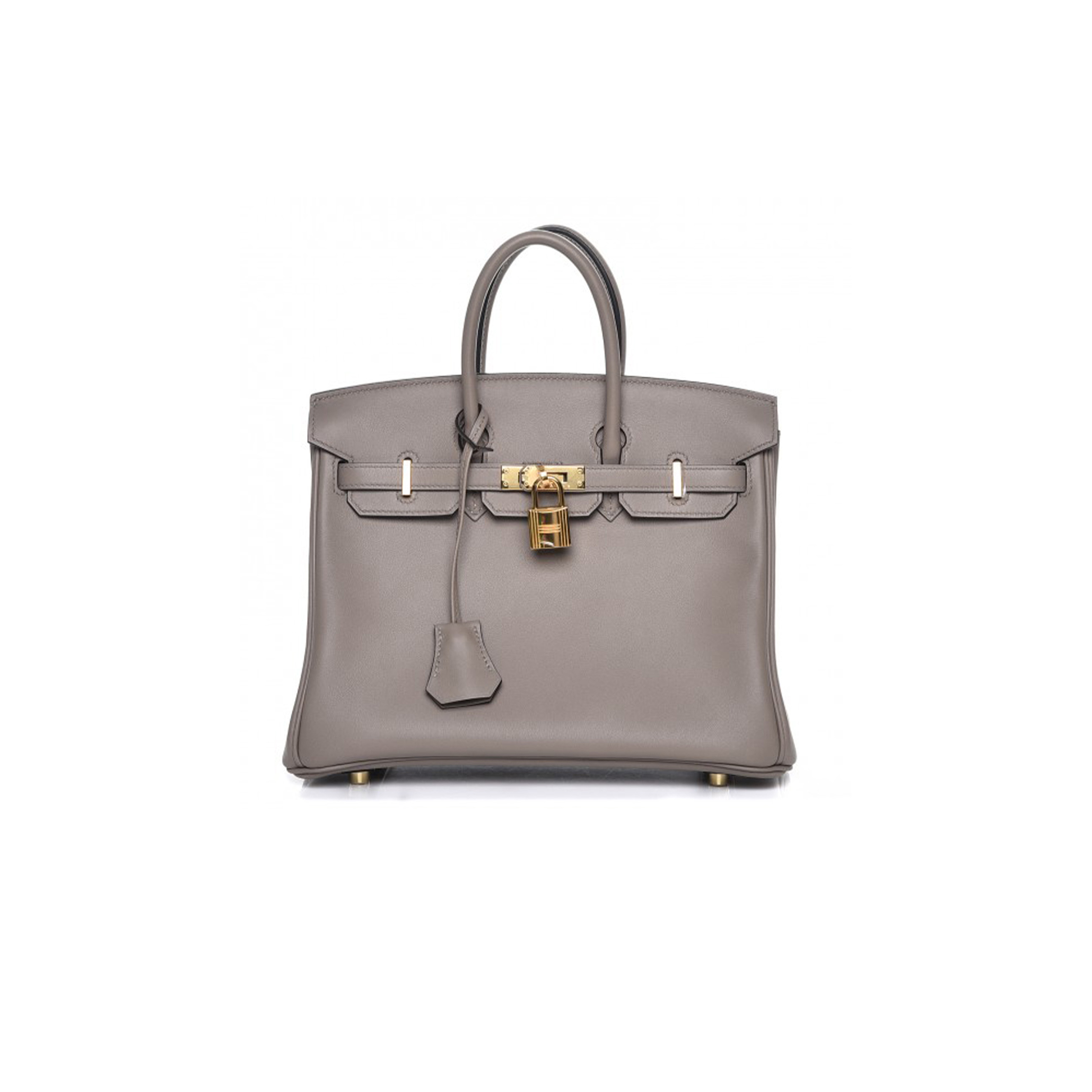 H**mes birkin 25 swift asphalt grey gold buckle bag h049362ck03 (25*20*13cm)